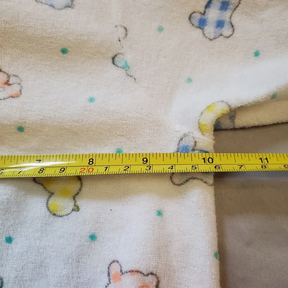 Baby Boys Vintage Carter's Medium Terry‎ Cloth Farm Footed Outfit Pajamas Easter